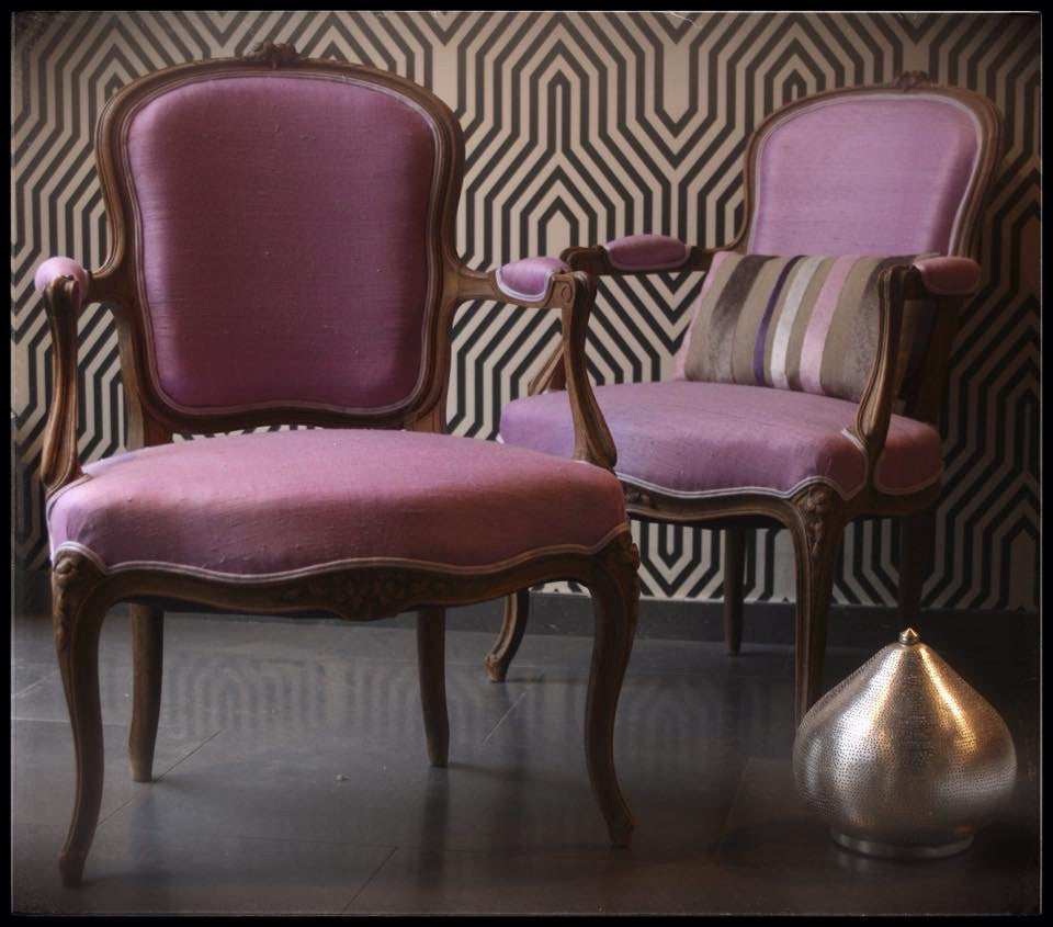 Fauteuil mauve