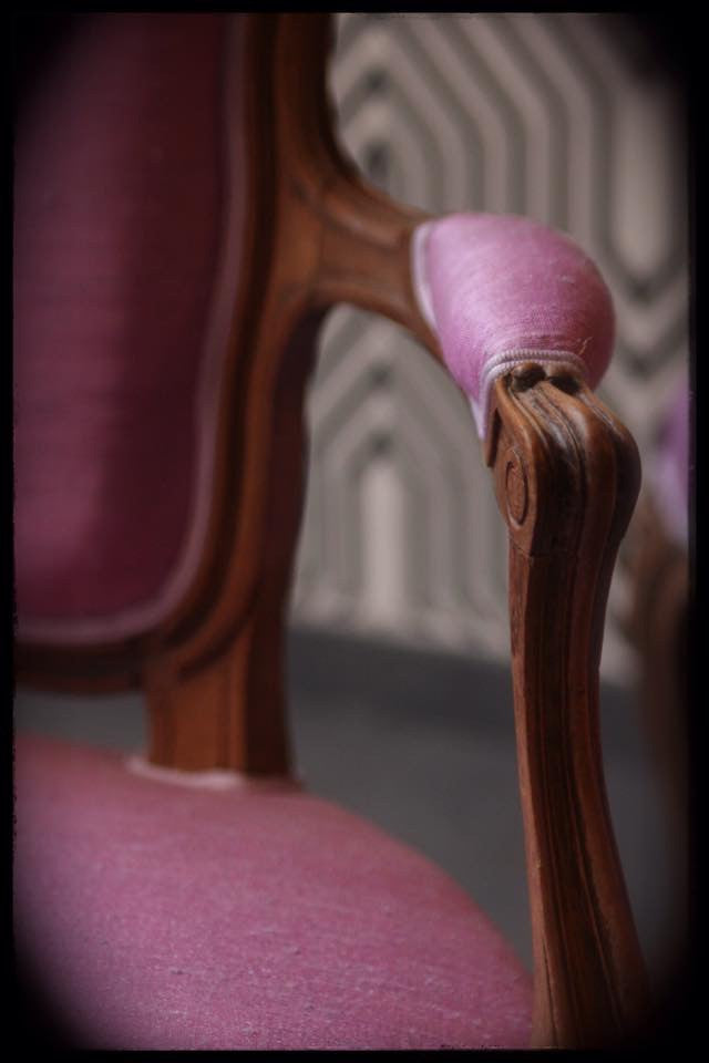 Fauteuil mauve